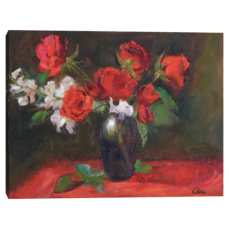 Roses Are Red by Alexi Fine Canvas Art Print