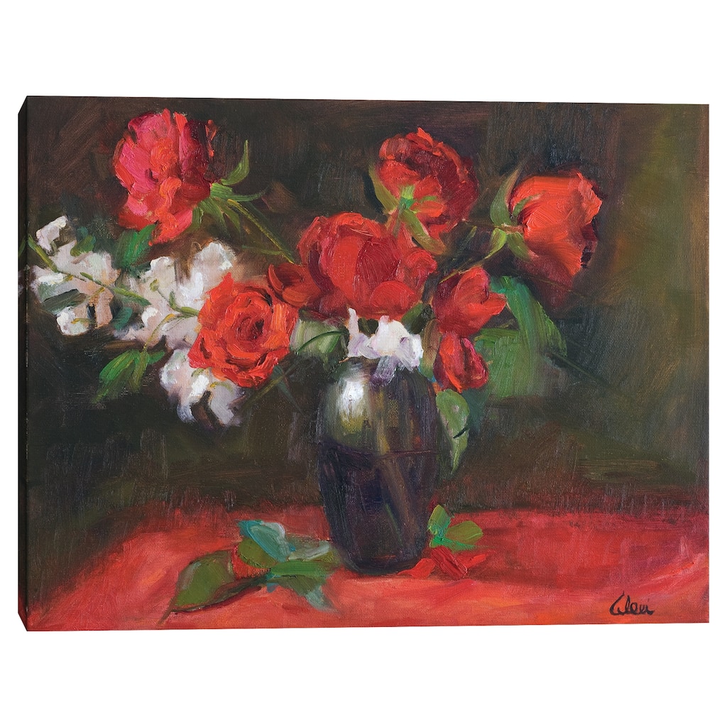 Roses Are Red by Alexi Fine Canvas Art Print