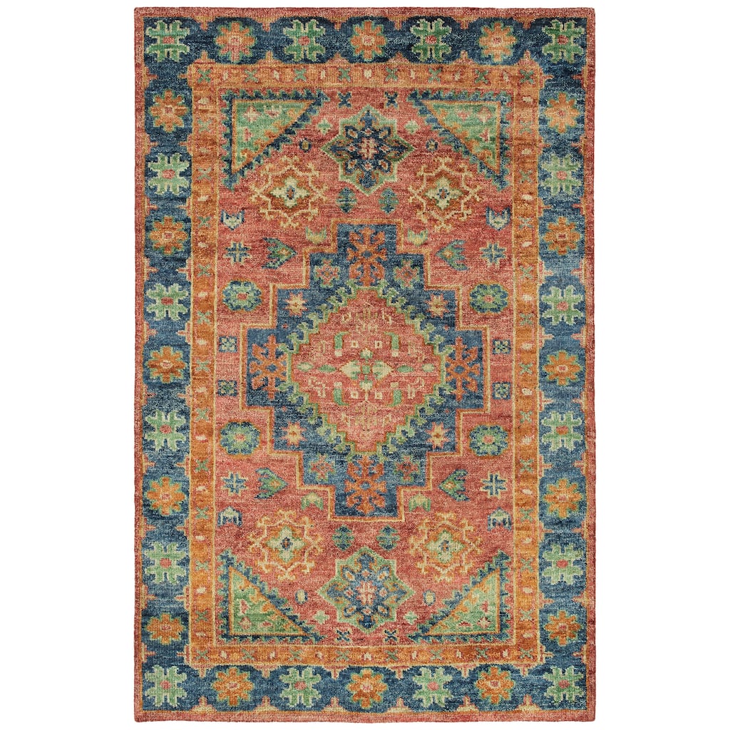 Atiqa Collection Multi Rectangle Indoor Area Rug