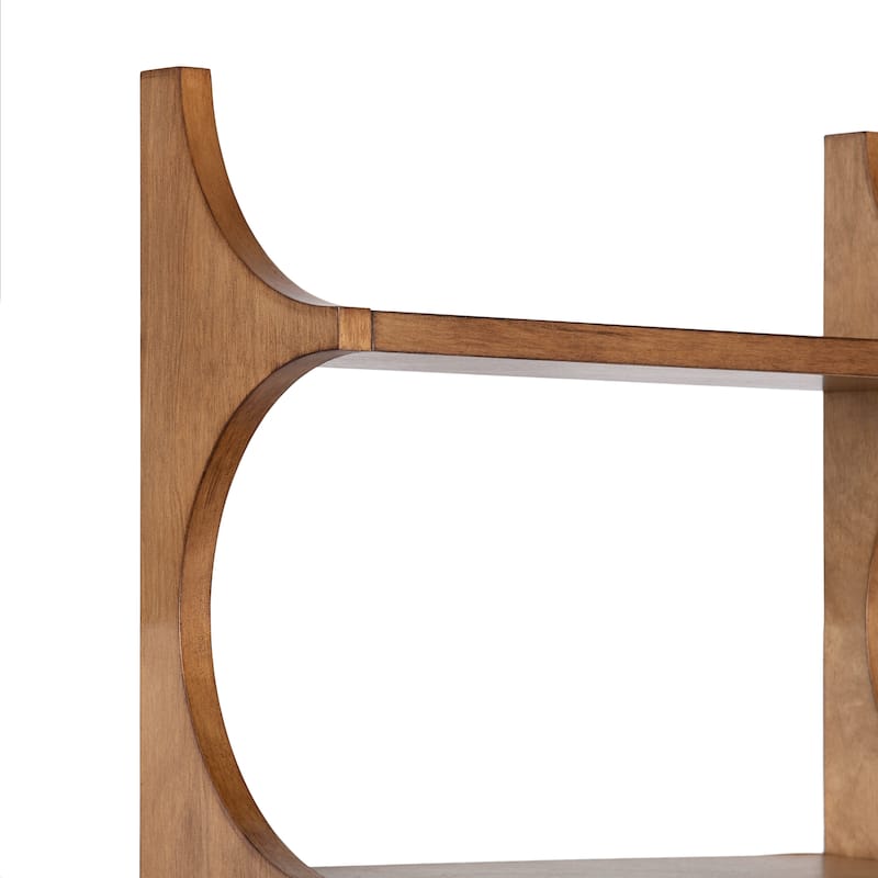 Kate and Laurel Scarlotte Wood Wall Shelf