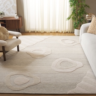 SAFAVIEH Handmade Fifth Avenue Asuka Mid-Century Modern Wool Rug