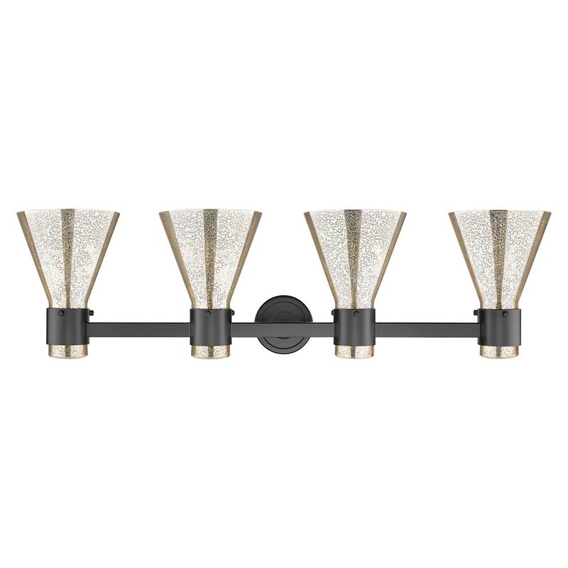Innovations Lighting 464-4W-G464C-7ME Lawton Cone 4 Light 34" Wide