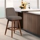 preview thumbnail 41 of 176, Amalie Upholstered Bar Stool, Swivel Counter Height Stool with Solid Wood Frame Single - Taupe Boucle - Bar Height