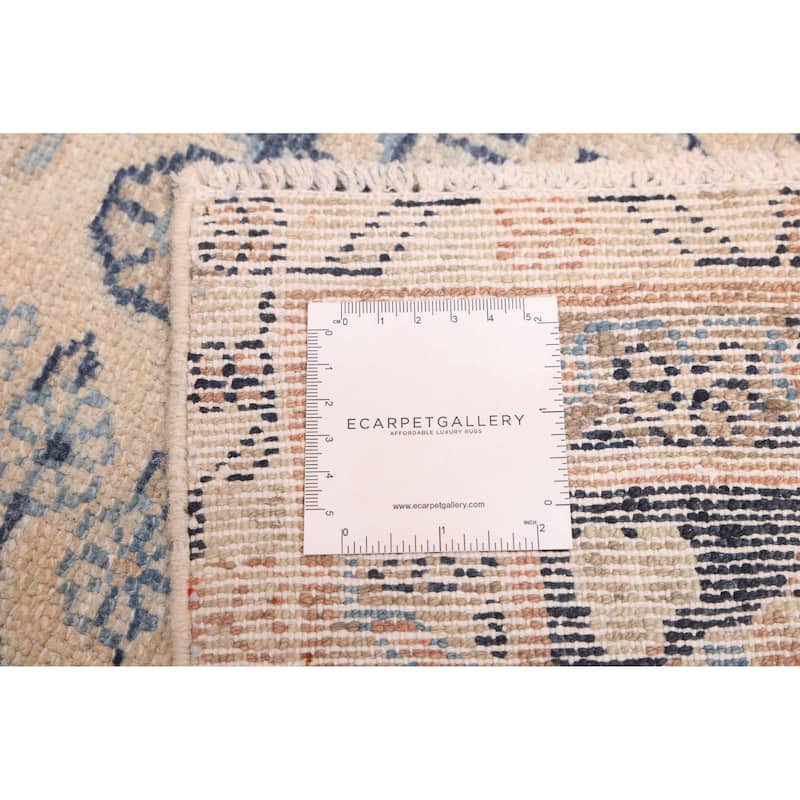 ECARPETGALLERY Hand-knotted Antalya Vintage Beige Wool Rug - 6'9 x 9'5