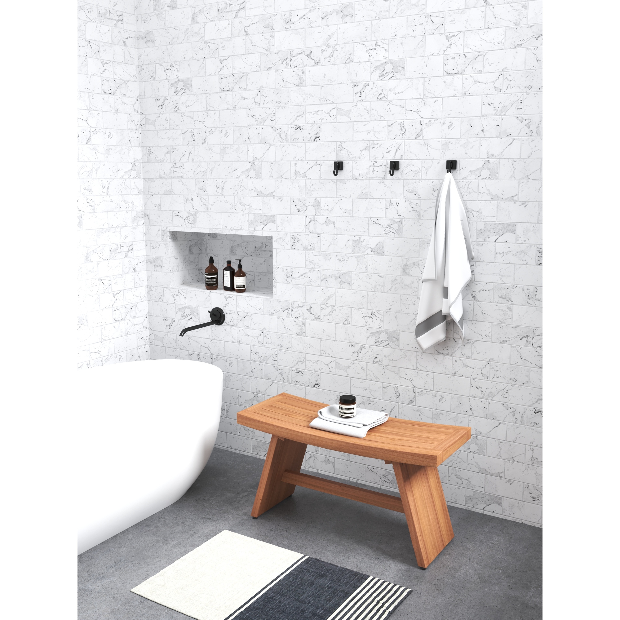 Bed bath and beyond teak shower seat deals