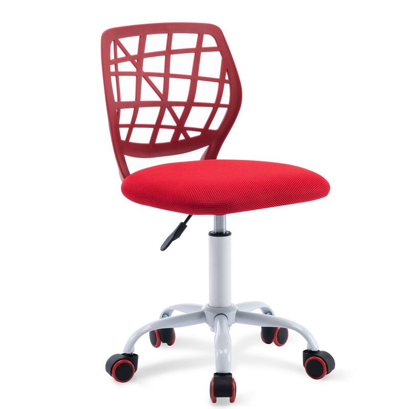 Mesh Ergonomic Swivel Armless Kids Study Chair with Adjustable Height