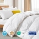 preview thumbnail 3 of 9, All Season 600 Fill Power 500 TC White Goose Down Comforter Duvet Insert