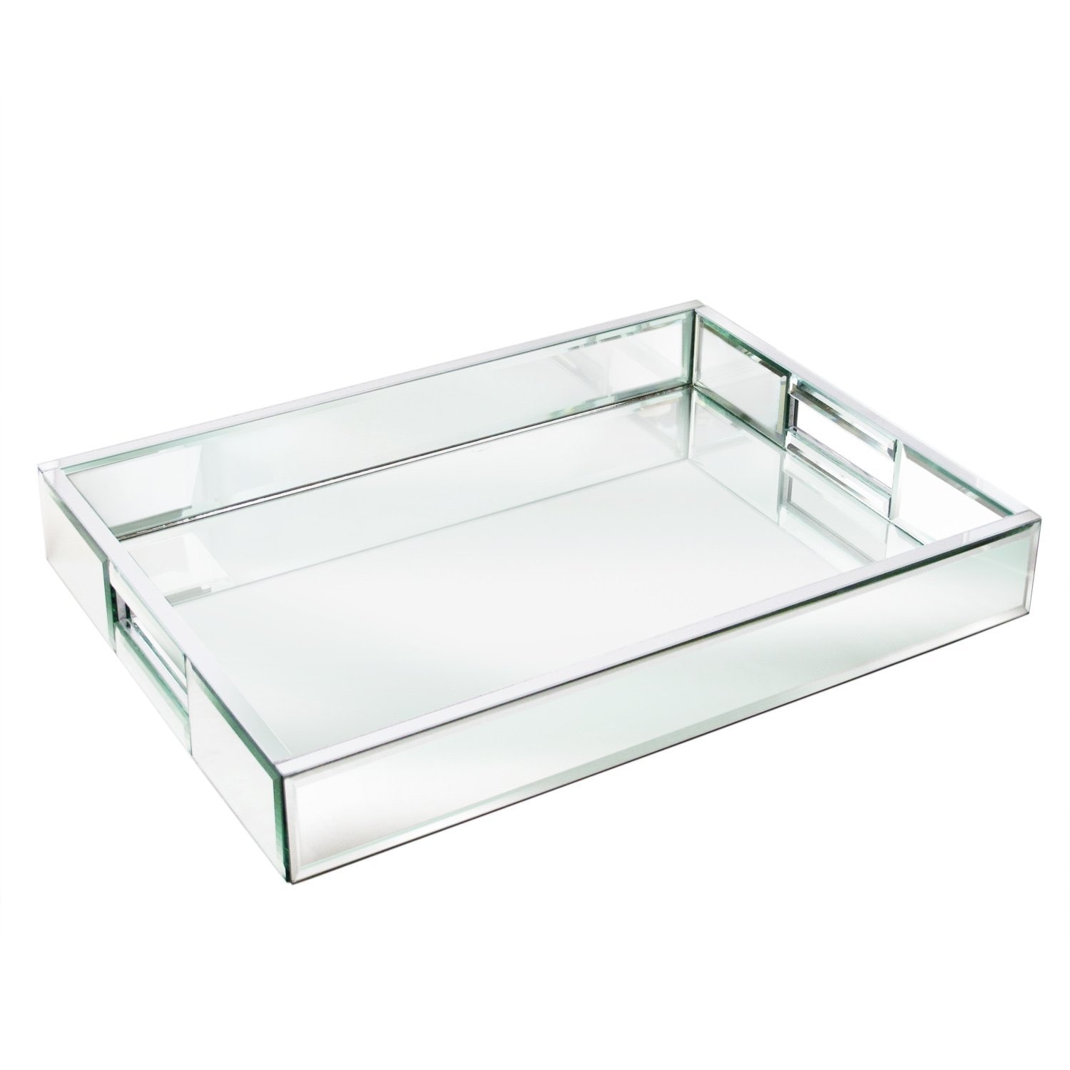 glass serving tray with handles