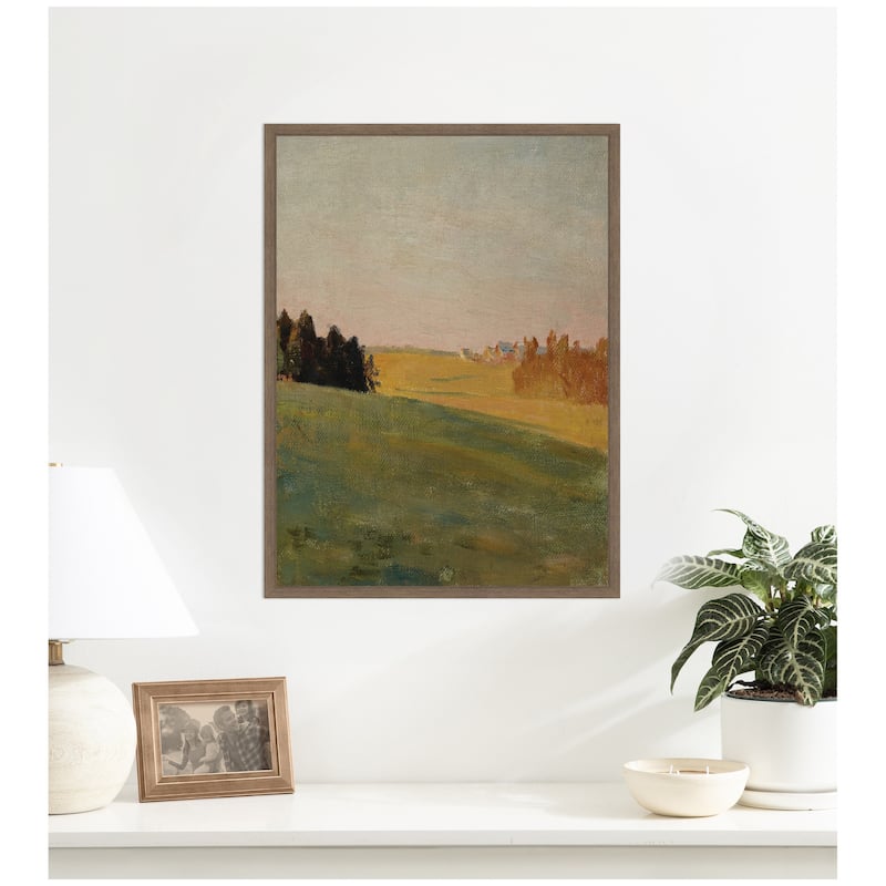 Kate and Laurel Evening 1910 Jan Ciaglinski Vertical by Nostalgia Prints Framed Canvas Wall Art Print