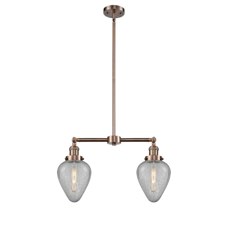 Innovations Lighting Geneseo 2 Light 21" Wide Linear Chandelier