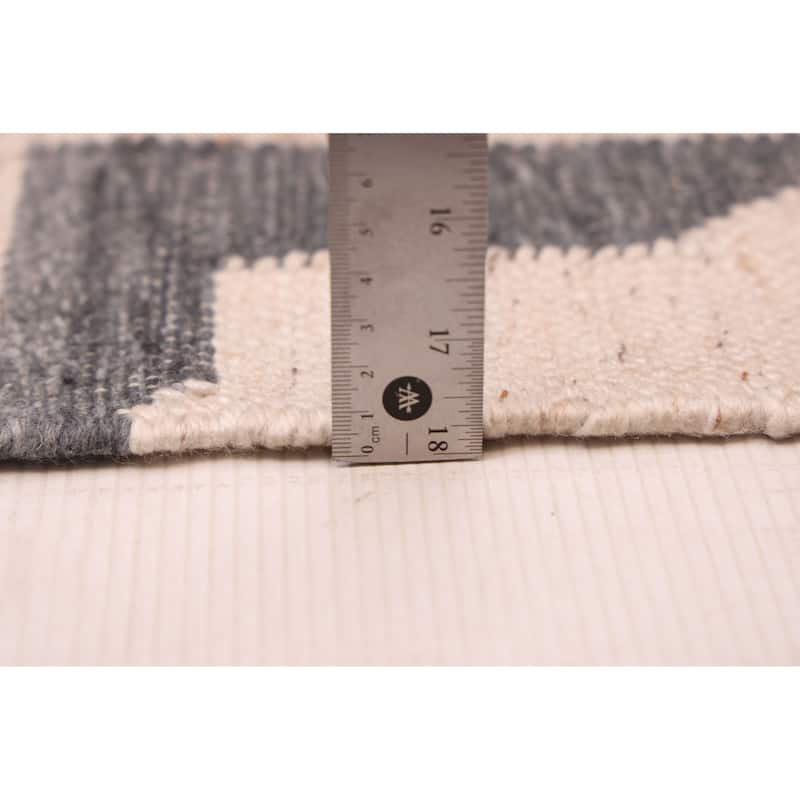 ECARPETGALLERY Flat-Weave Ankara FW Beige Wool Kilim - 9'6 x 13'3