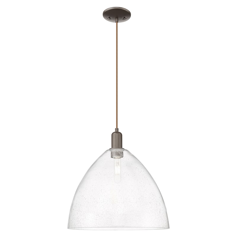 Innovations Lighting Endless Possibilities Arcadia - Bristol - 1 Light 16" Cord Hung Mini Pendant - Oil Rubbed Bronze/Seedy