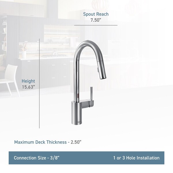 Standard Kitchen Faucet Chrome 2 Handle High Arc Swivel Spout 3