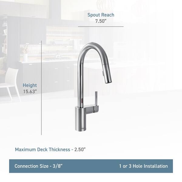 Shop Moen 7565e Align Metal Touchless Pullout Spray High Arc