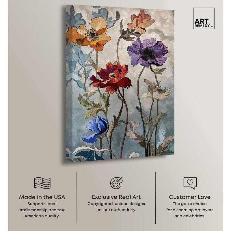 Hued Blossom I Canvas by Art Remedy, Gallery Wrapped