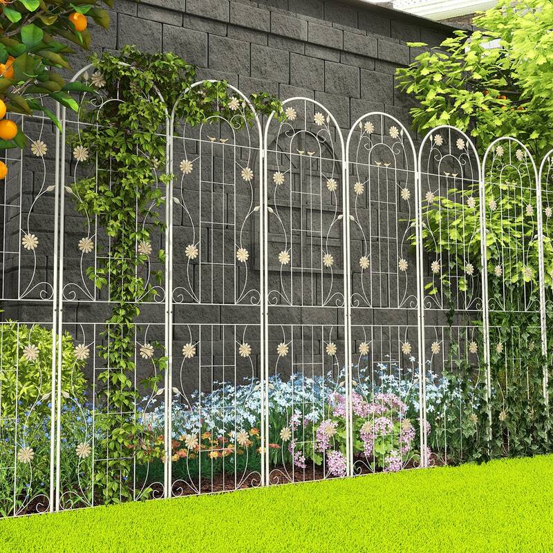 Costway 2 Pack Rustproof Metal Garden Trellis 71" x 20" Wire Lattice - See Details