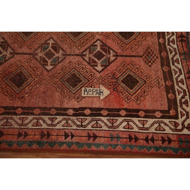 Lori Persian Antique Area Rug Handmade Wool Carpet - 3'11"x 6'11"