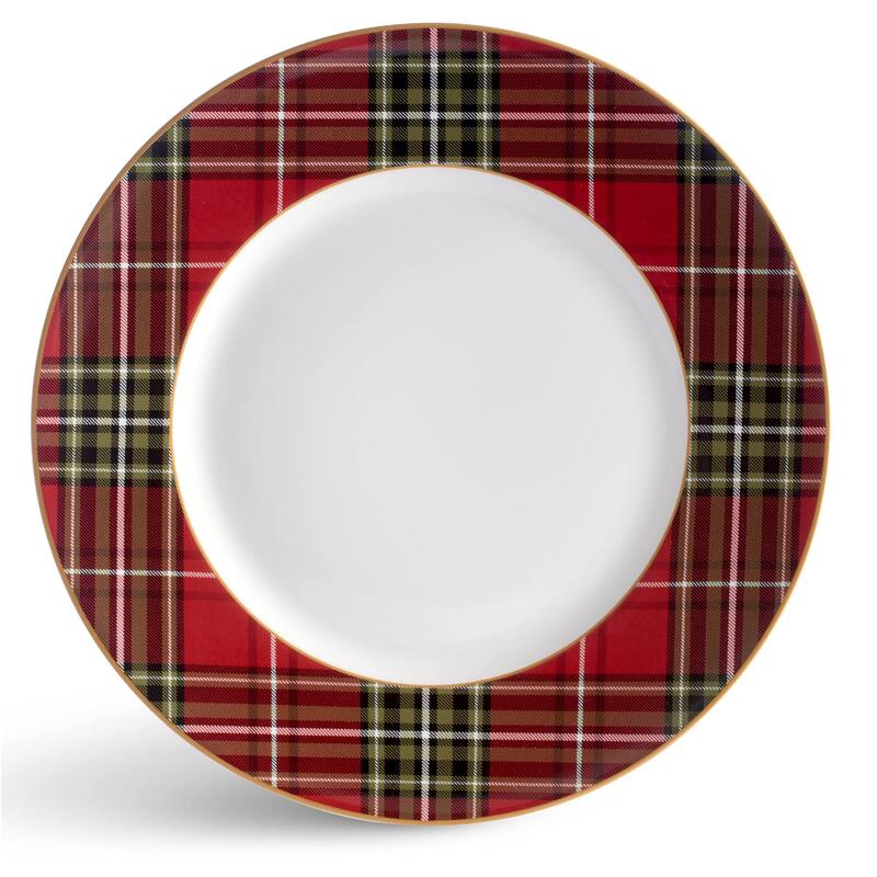 222 Fifth Wexford 12 Piece Dinnerware Set, Red