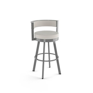 Amisco Browser 30-inch Swivel Metal Barstool