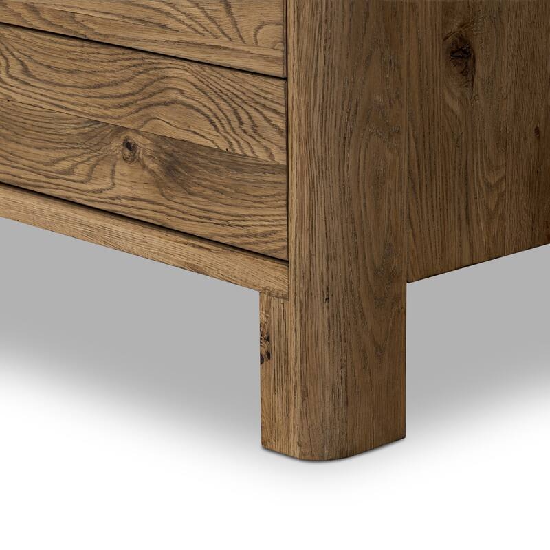 Marie Media Console-Smoked Black Oak Veneer