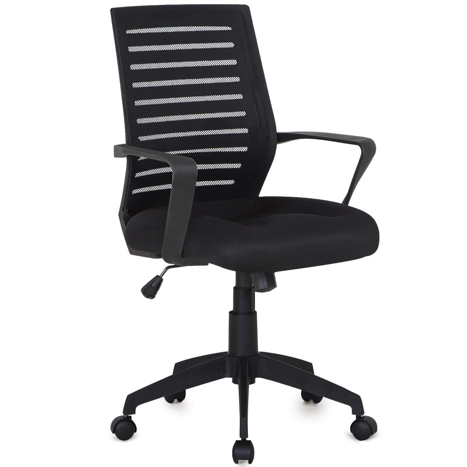 Shop Office Chair Mesh Surface Cushion Adjustable Swivel Mesh Desk