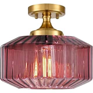 1-light ceiling lamp purple hallway light glass,iron foyer light