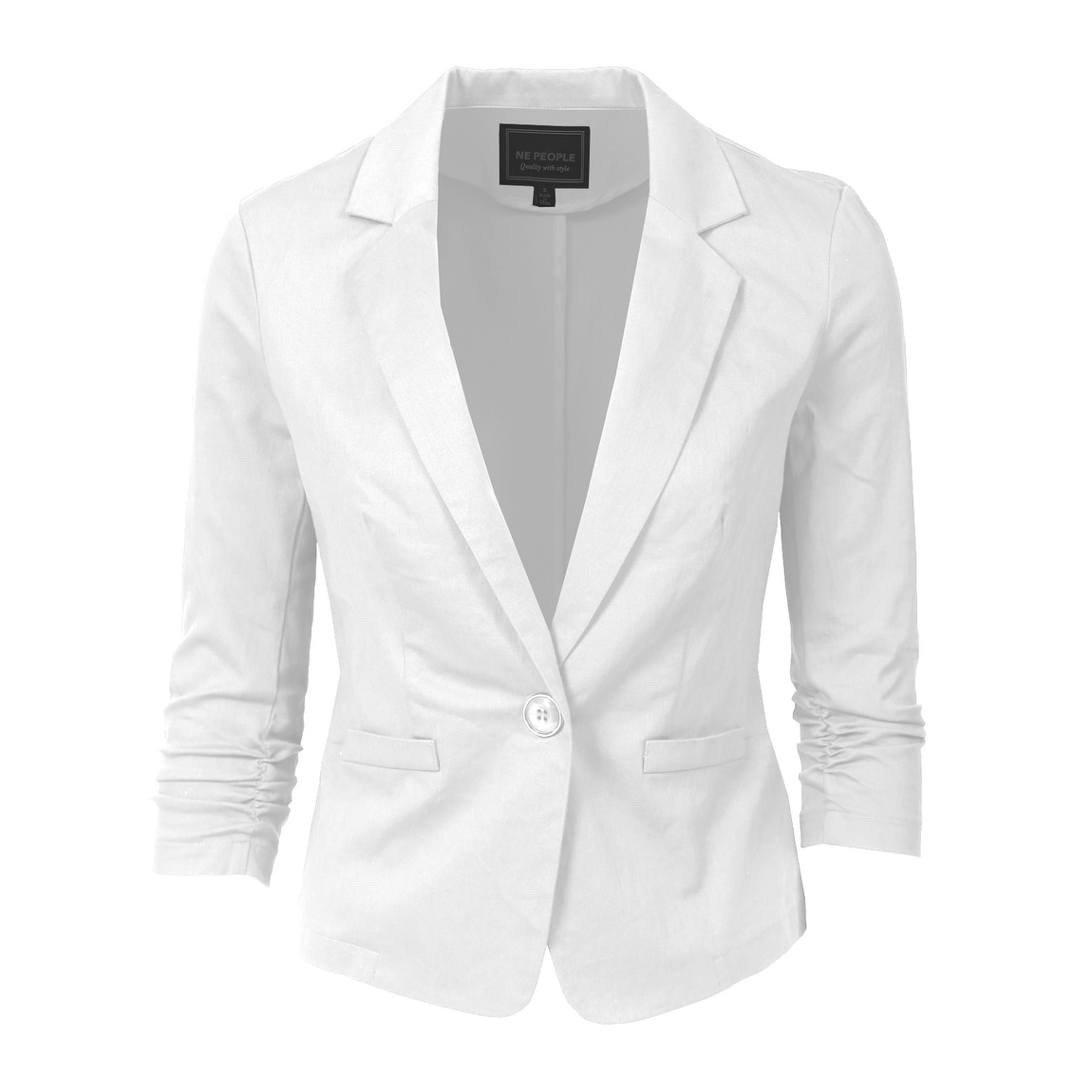 women's casual blazers white
