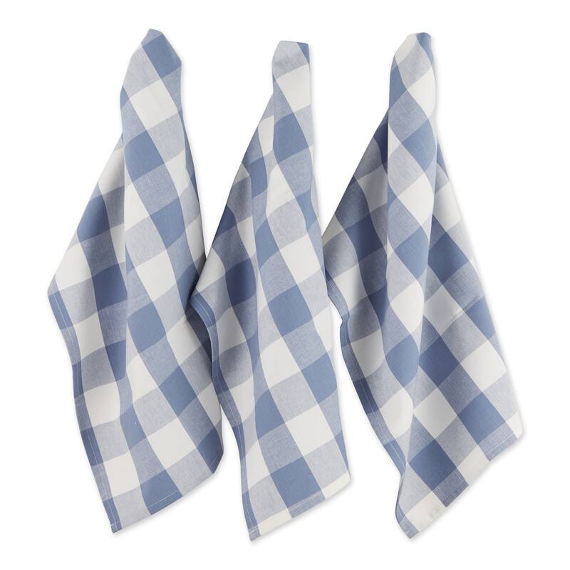 DII Vintage Red Buffalo Check Dishtowel (Set of 3)