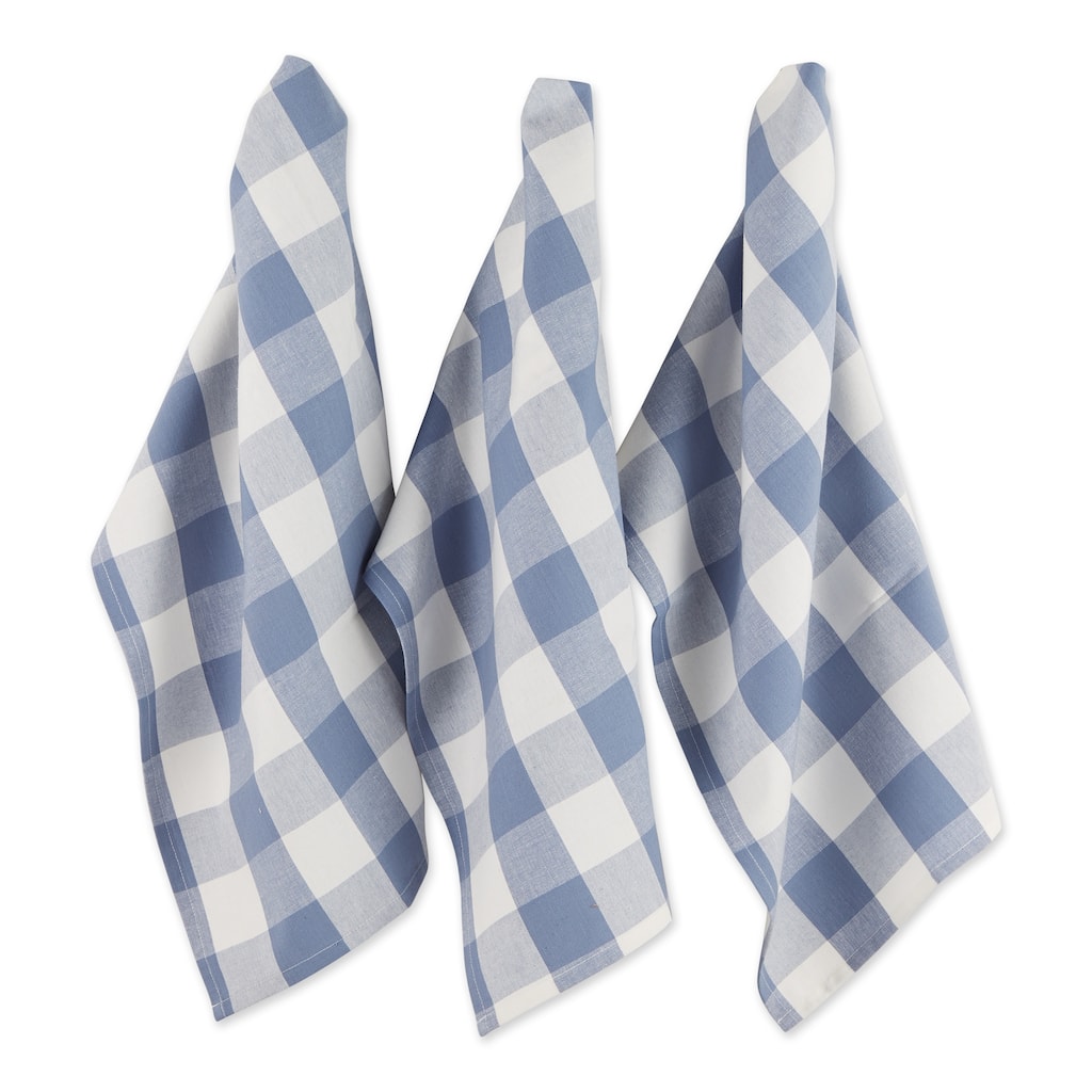 DII Vintage Red Buffalo Check Dishtowel (Set of 3)
