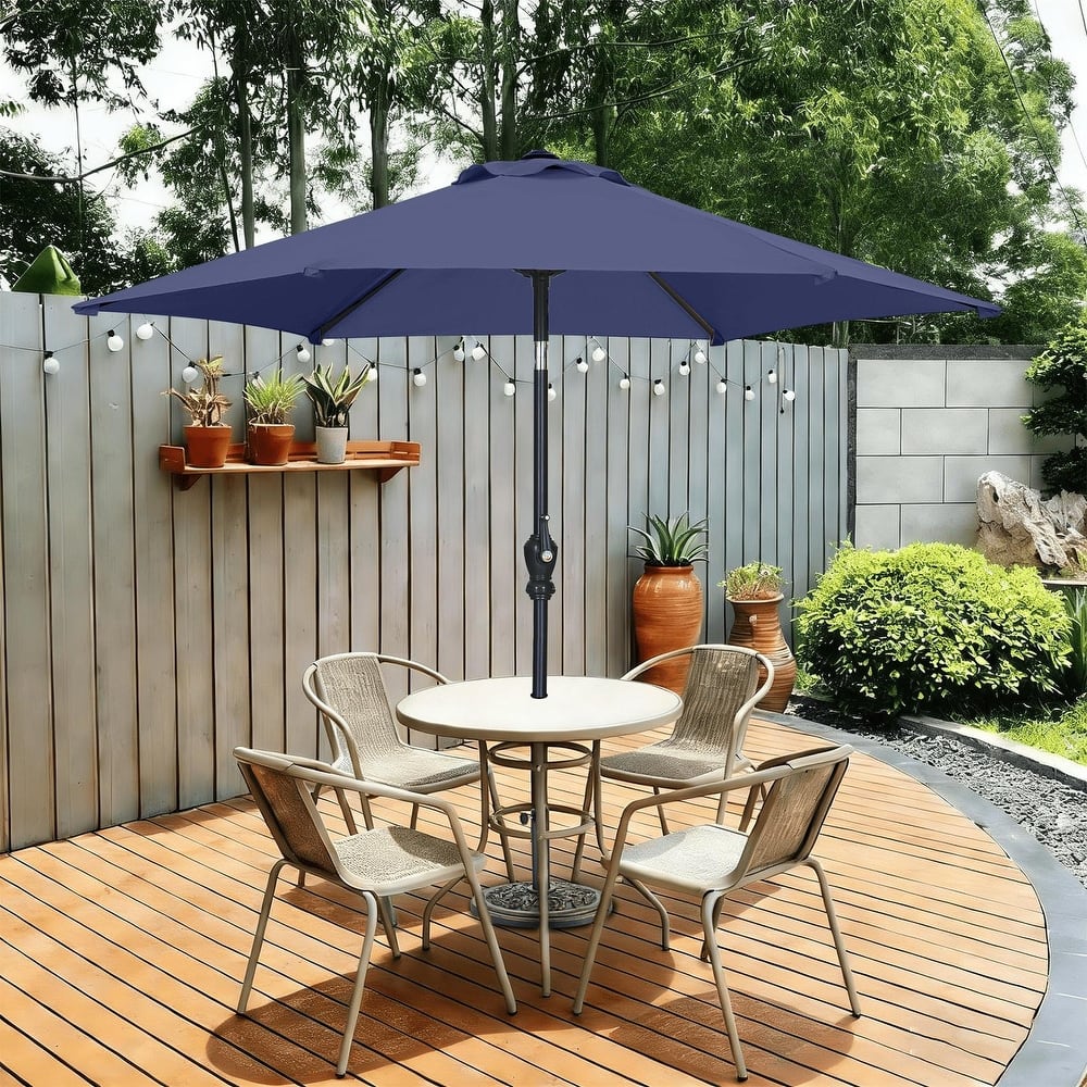 Autlaycil 7.5ft Outdoor Patio Umbrella with Tilt & Crank Base included