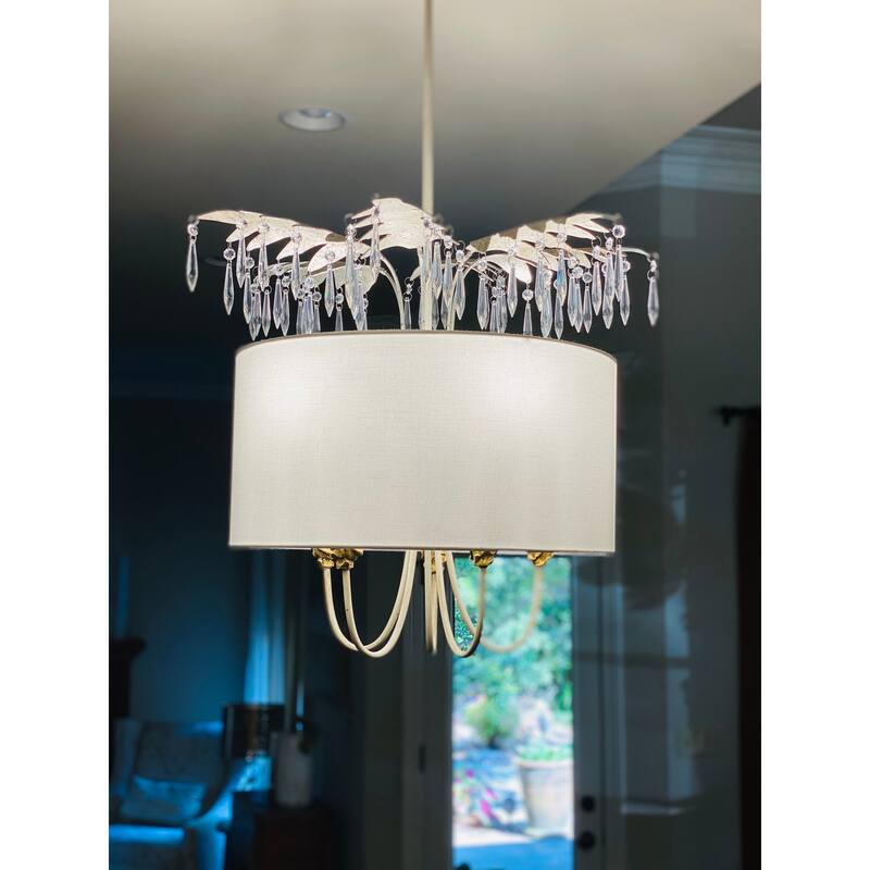 Whimsical French Chandelier Drum Shade by Lucas McKearn