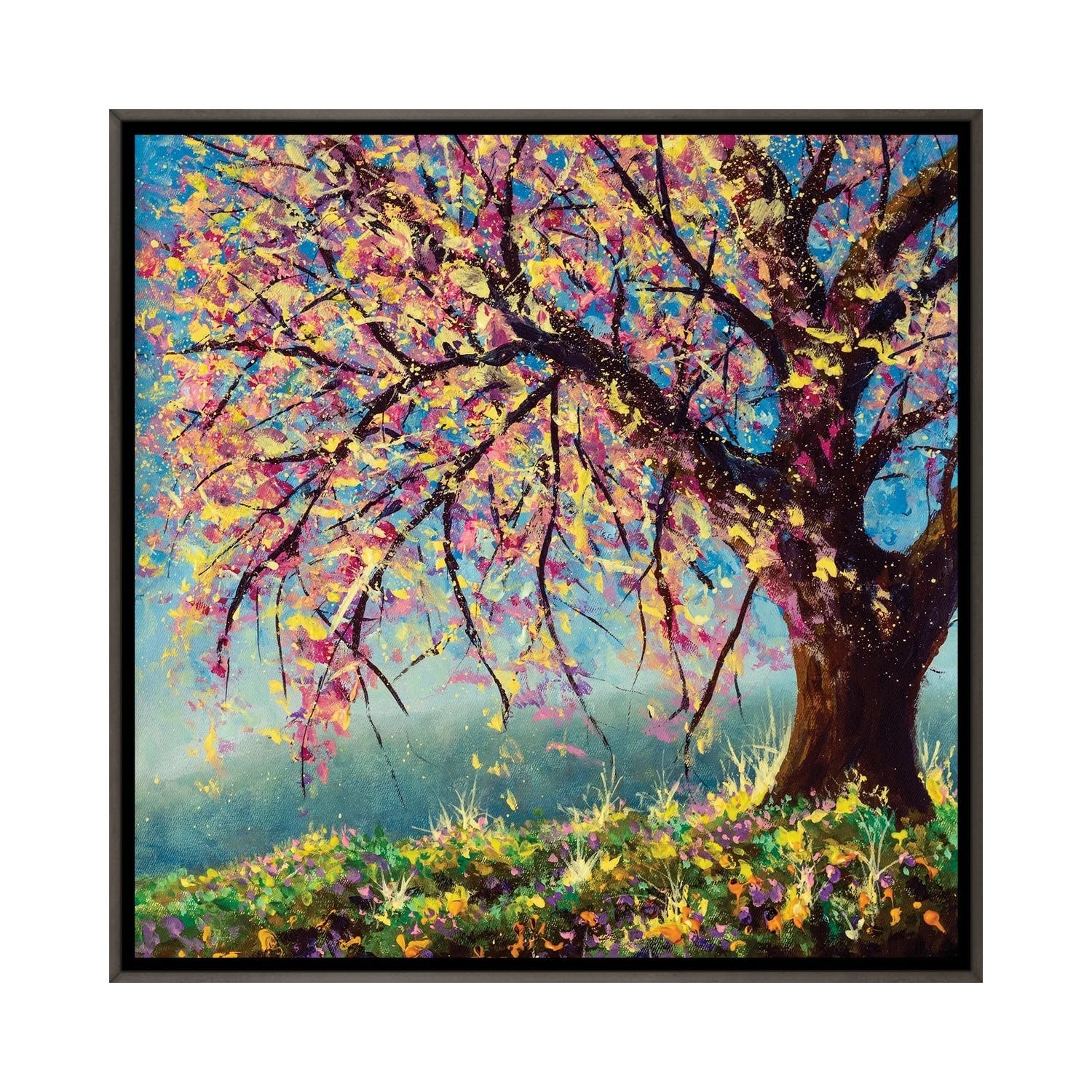 iCanvas Blooming Sakura Cherry Tree On A Mountainside by Valery Rybakow  Framed - Bed Bath & Beyond - 37643109