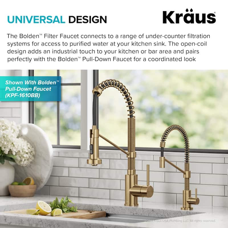 Kraus Bolden 1-Handle Drinking Water Dispenser Beverage Kitchen Faucet