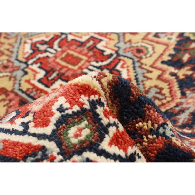 ECARPETGALLERY Hand-knotted Serapi Heritage Dark Navy Wool Rug - 2'7 x 18'0