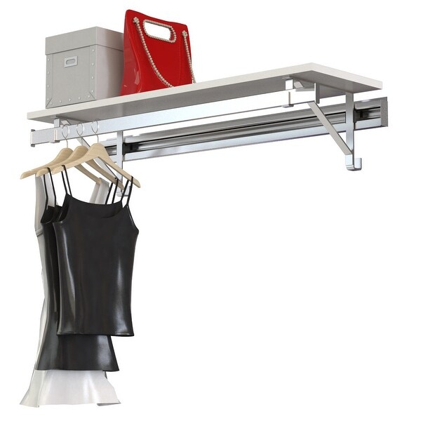 arrange a SPACE RCMSY Single Shelf-Hang Closet System - Bed Bath