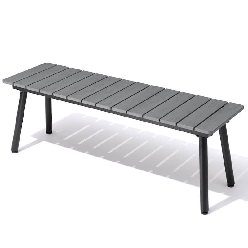 VredHom Outdoor Patio Aluminum Bench - N/A