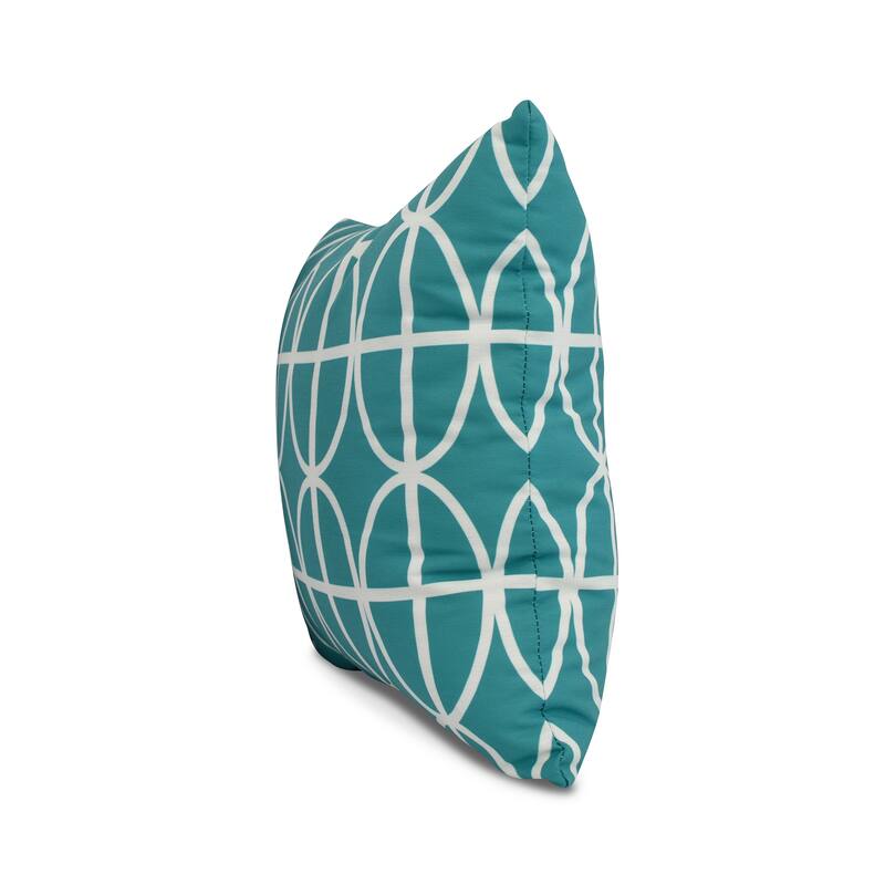 26 x 26 inch Ovals and Stripes Geometric Print Pillow