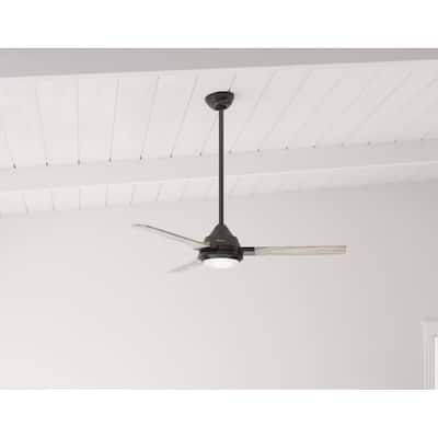 Hunter 54" Leti Ceiling Fan with LED Light and Wall Control - Noble Bronze