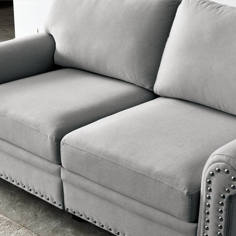 Linen Fabric Upholstery Sofa With Storage