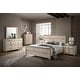 preview thumbnail 1 of 9, Roundhill Furniture Imerland Contemporary White Wash Finish 5-Piece Bedroom Set, Queen