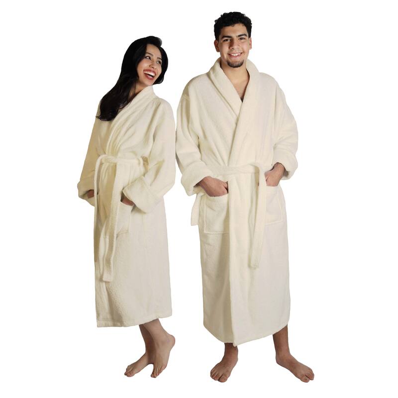 Superior Unisex Turkish Cotton Ultra-Soft Absorbent Long Bathrobe
