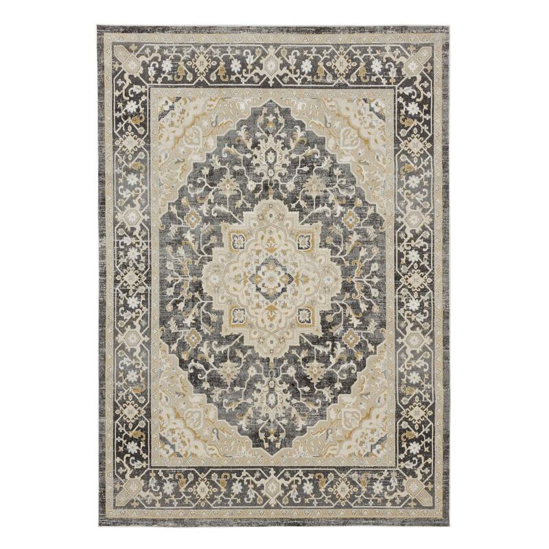 Karastan Rug Windermere Edenhall Woven Area Rug - 5' x 7' 6" - Gray