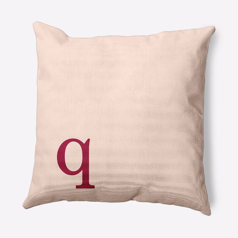 Modern Monogram Decorative Throw Pillow - 26" x 26" - q