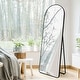 preview thumbnail 6 of 20, Arched Metal Full-length Standing Floor Mirror