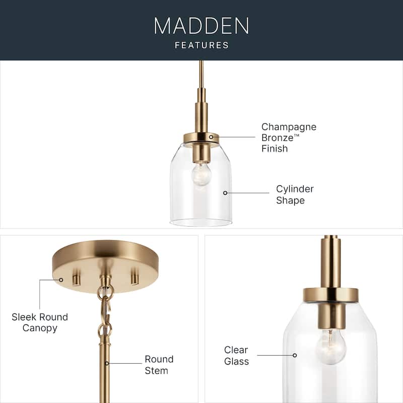 Kichler Lighting Madden 1-Light Mini Pendant Light
