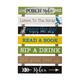 Glitzhome 36"H Oversized Rustic Wooden Slats Porch Rules Sign Wall Sign