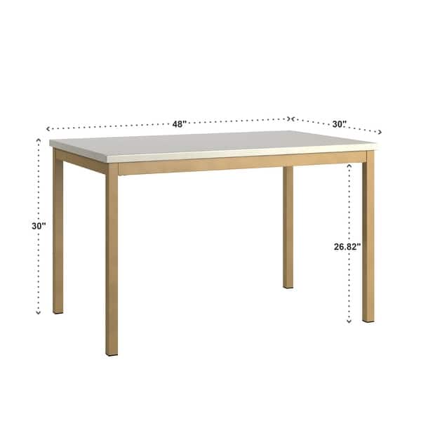 Darcy Gold with Faux Marble Top Dining Table by iNSPIRE Q Bold