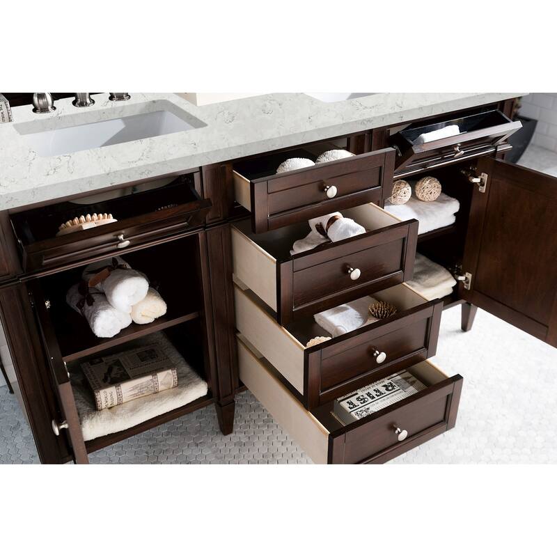 James Martin Vanities 650-V60D-FEJP Brittany 60" Free Standing Double