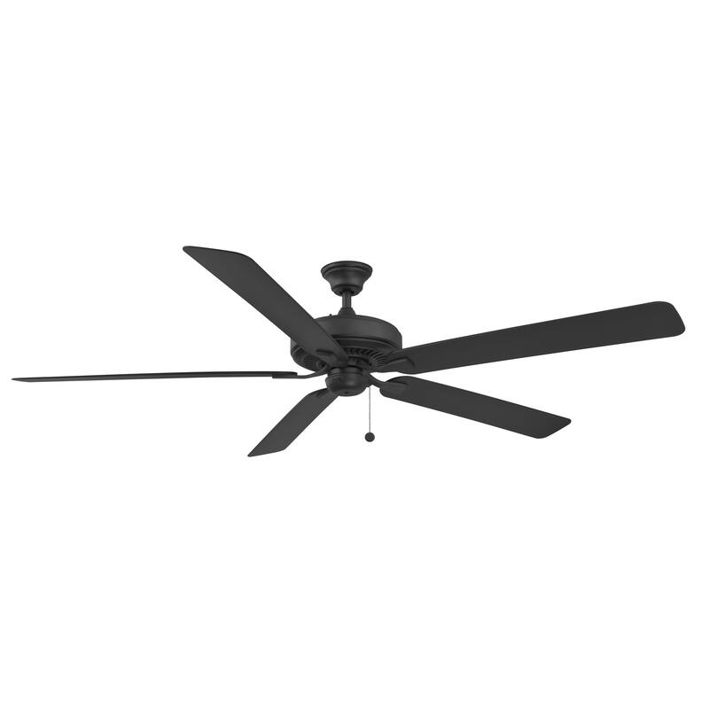 Edgewood 72 inch Indoor/Outdoor Ceiling Fan with Black Blades - Black