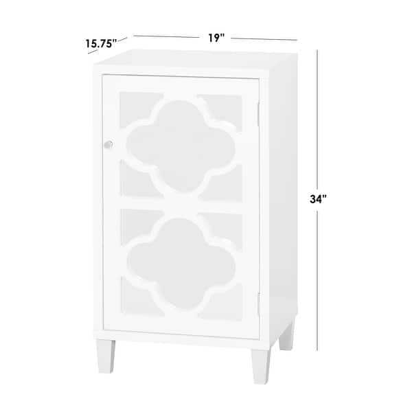 dimension image slide 1 of 2, Lifestorey Broadway 3-piece Mirrored Cabinet Set